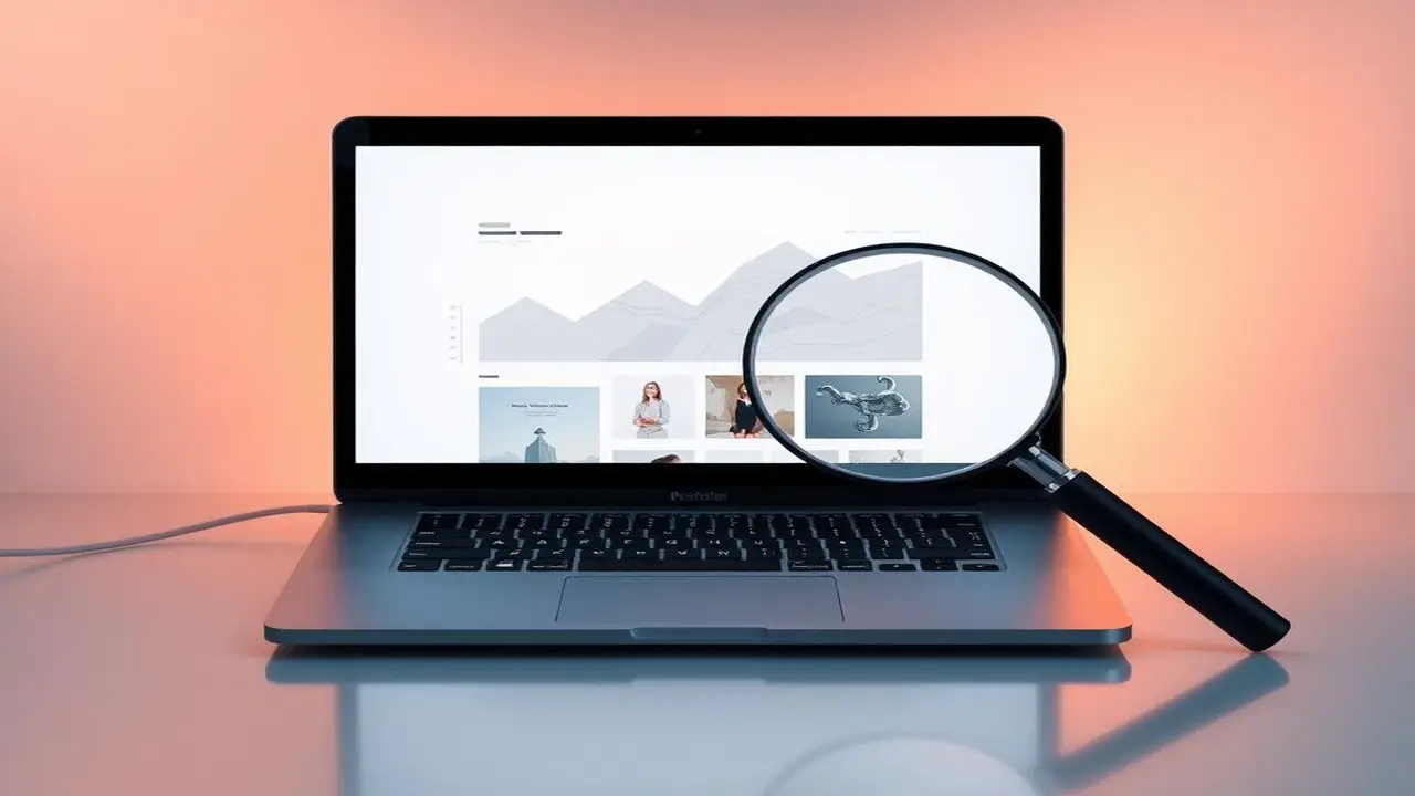 Diseño minimalista: portafolio digital luminoso y moderno