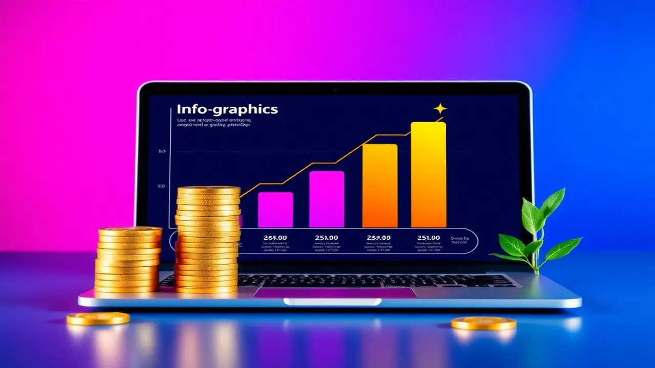 Infografía de marketing digital: salarios profesionales